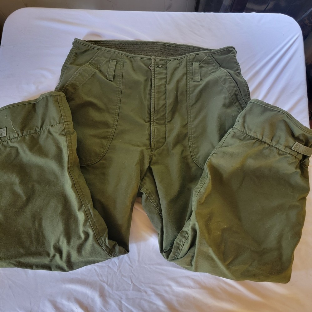 Men's Large Army Green Cold Weather Trouser Pants - Large (35-38)